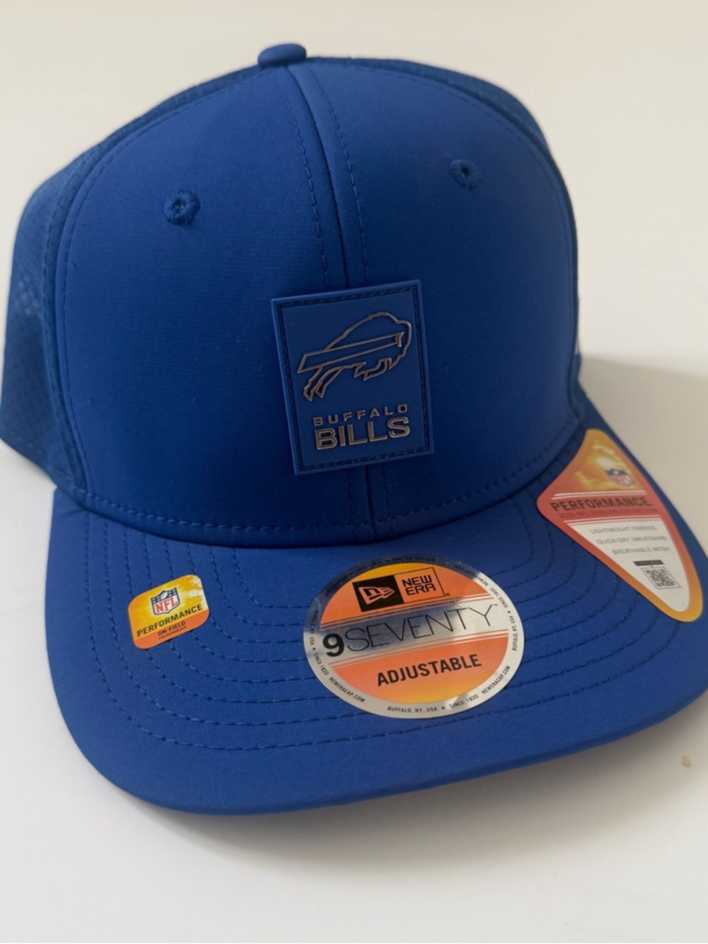 New Era Buffalo Bills Blue Patch 9SEVENTY Adjustable Hat